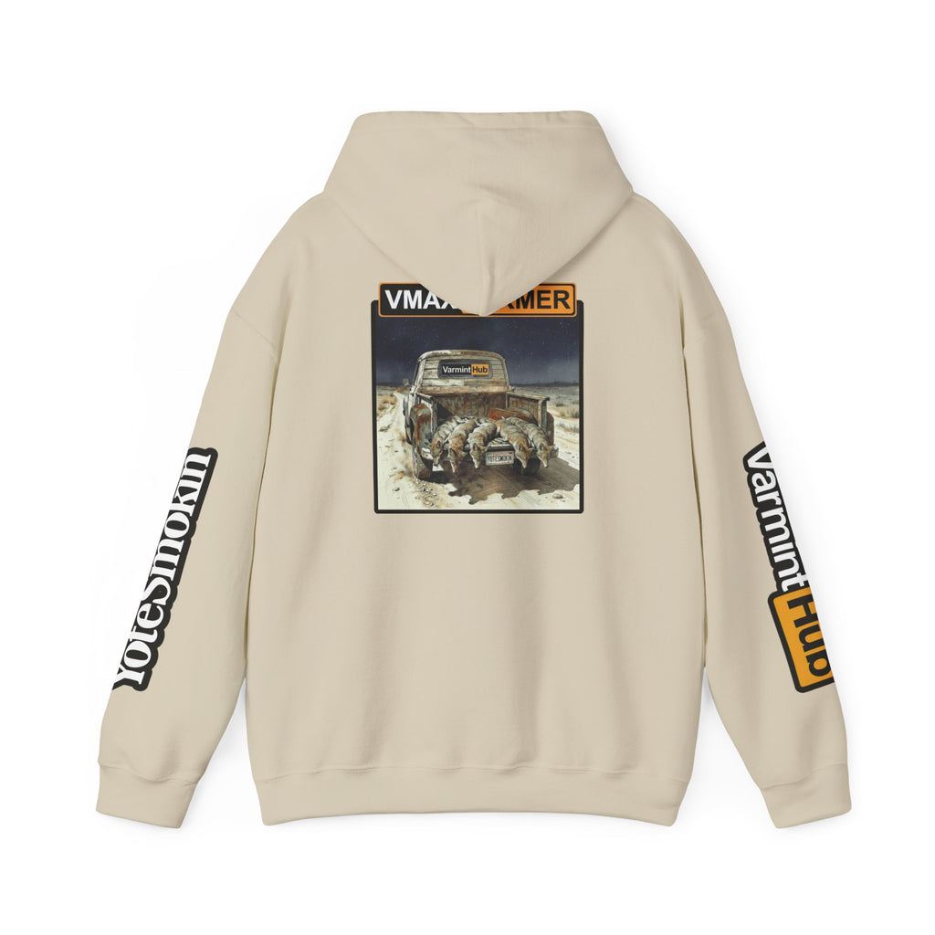 VarmintHub x Yotesmokin collab hoodie