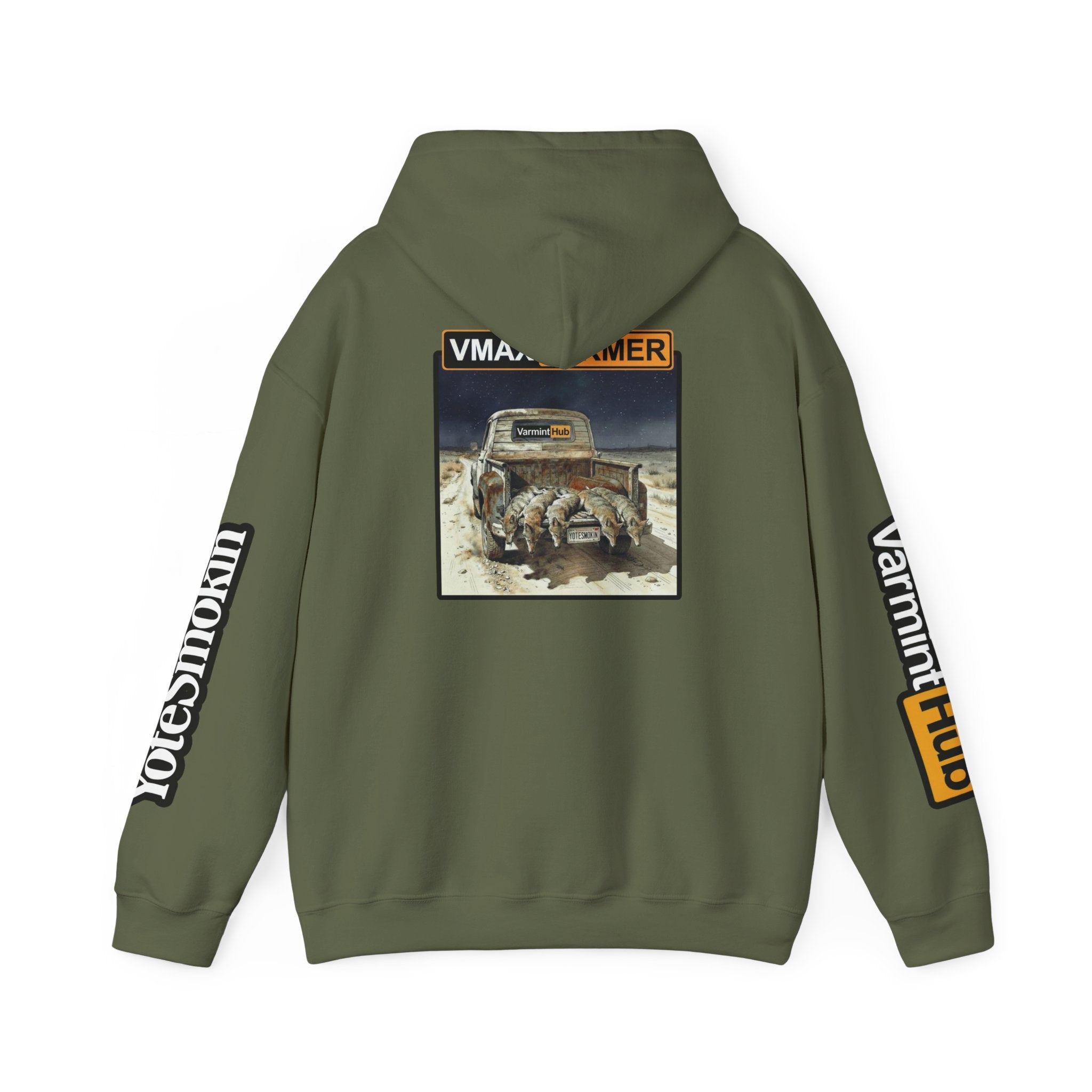VarmintHub x Yotesmokin collab hoodie