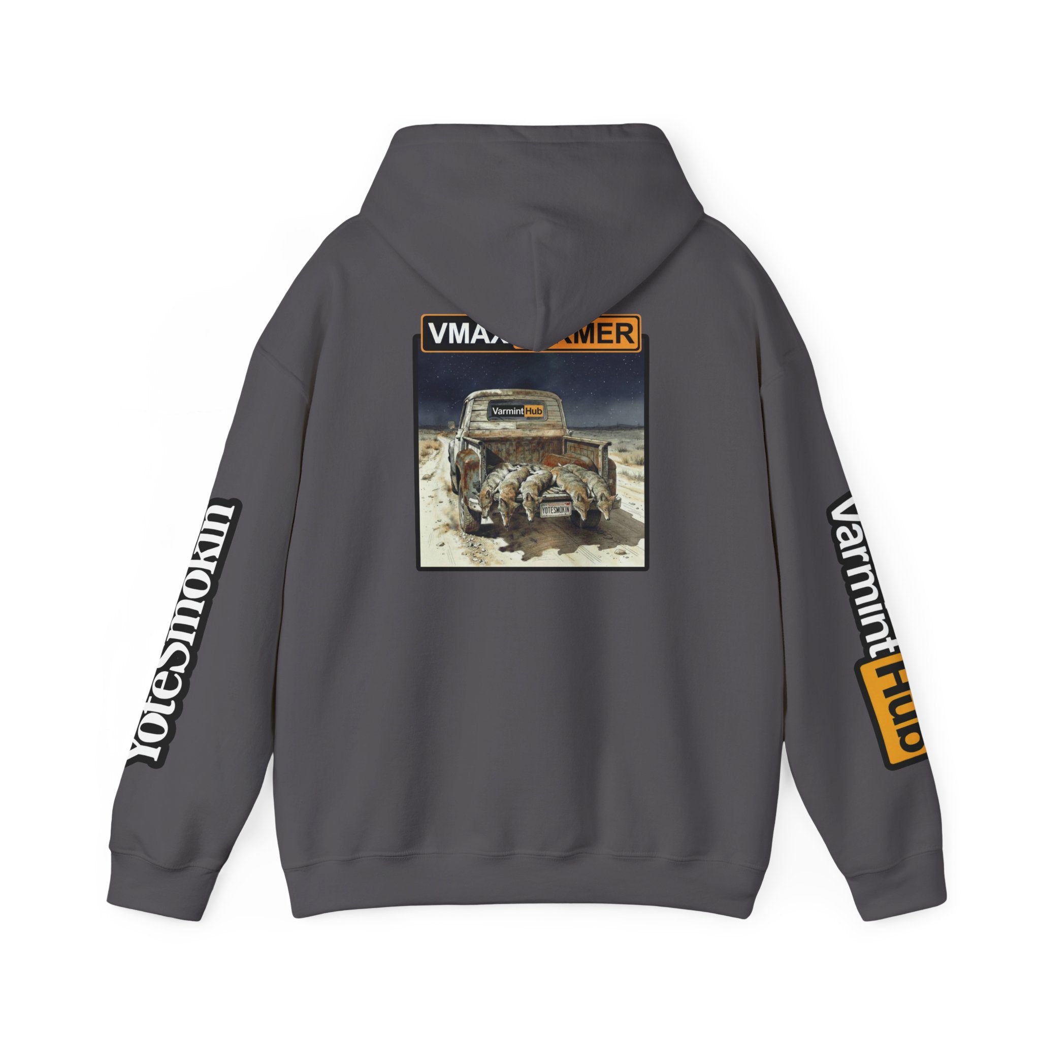 VarmintHub x Yotesmokin collab hoodie