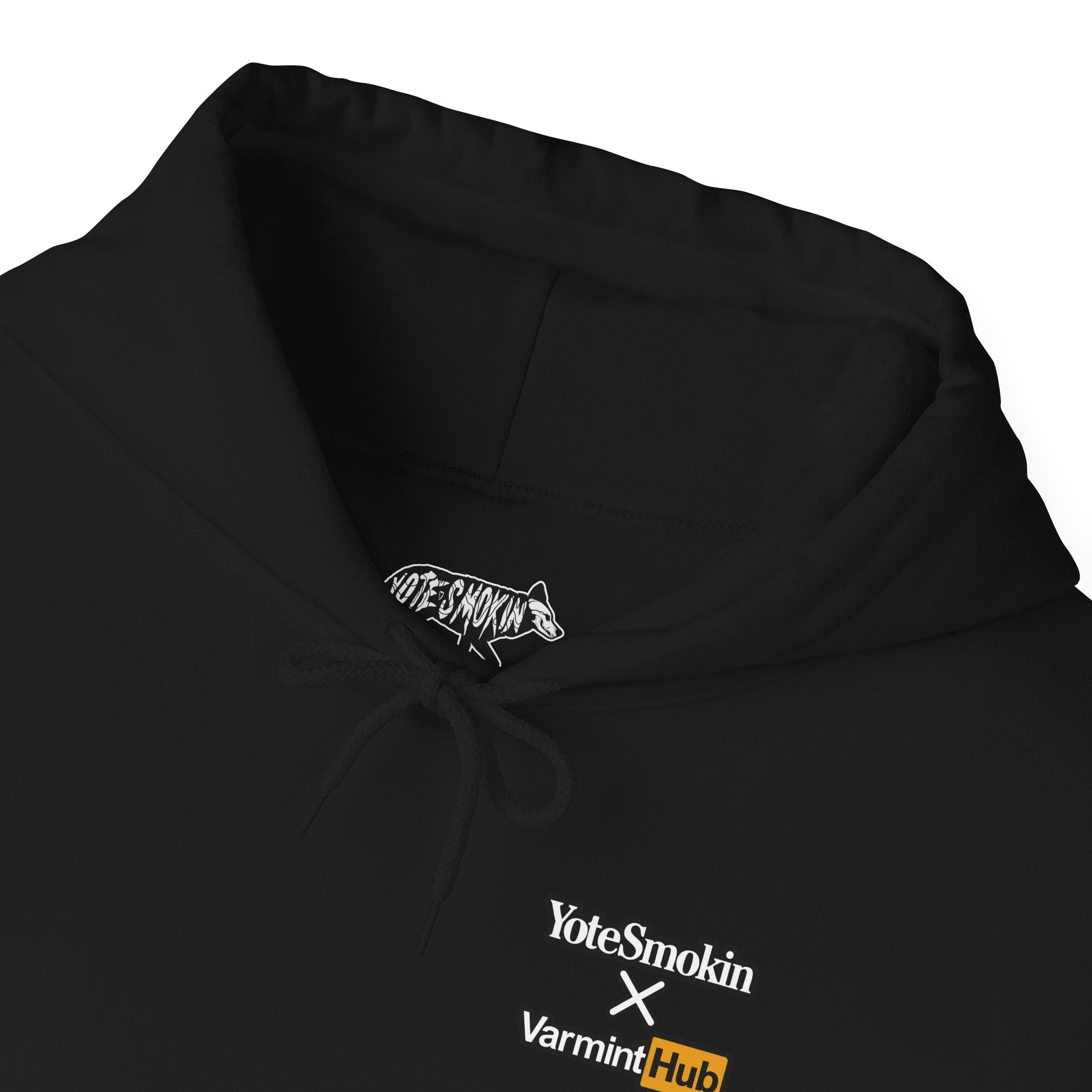 VarmintHub x Yotesmokin collab hoodie